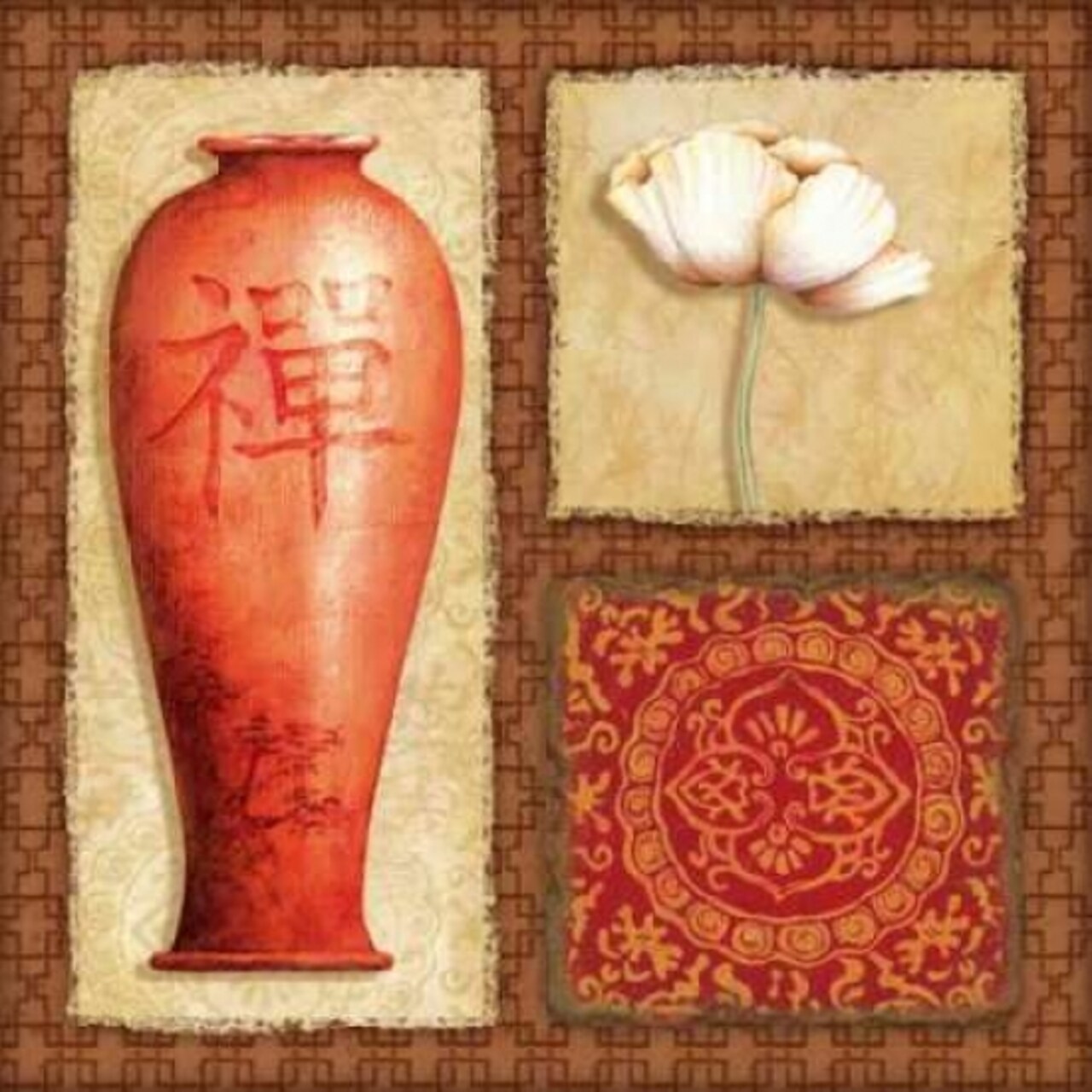 Oriental Collage IV Poster Print by Delphine Corbin - Item # VARPDXCBN021